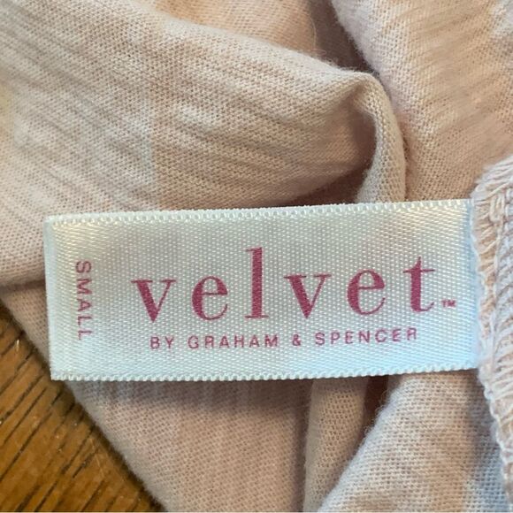 VELVET BY GRAHAM & SPENCER DRESS WOMENS SMALL BLUSH PINK BALOON SLEEVE TIERED. - Picture 11 of 16